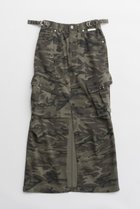 【プランク プロジェクト/PRANK PROJECT】のウォッシュドカーゴポケットマキシスカート / Washed Cargo Pocket Maxi Skirt MLT(マルチカラー)|ID:prp329100004316429