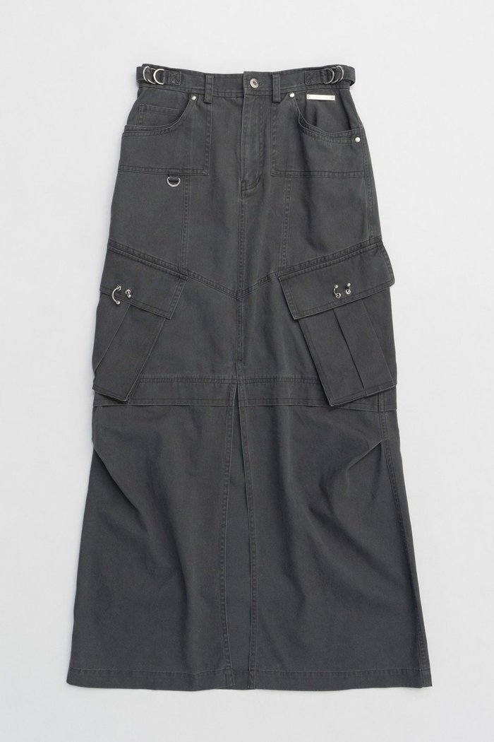 【プランク プロジェクト/PRANK PROJECT】のウォッシュドカーゴポケットマキシスカート / Washed Cargo Pocket Maxi Skirt インテリア・キッズ・メンズ・レディースファッション・服の通販 founy(ファニー) https://founy.com/ ファッション Fashion レディースファッション Fashion for Women スカート Skirts ロングスカート Long Skirts / Maxi & Midi Skirts おすすめ Recommended / Our Picks ツイル Twist, Twisted Detail ポケット Pocket, Pocket Detail ロング Long, Long-Length ヴィンテージ Vintage Style |ID: prp329100004316429 ipo3291000000032826417