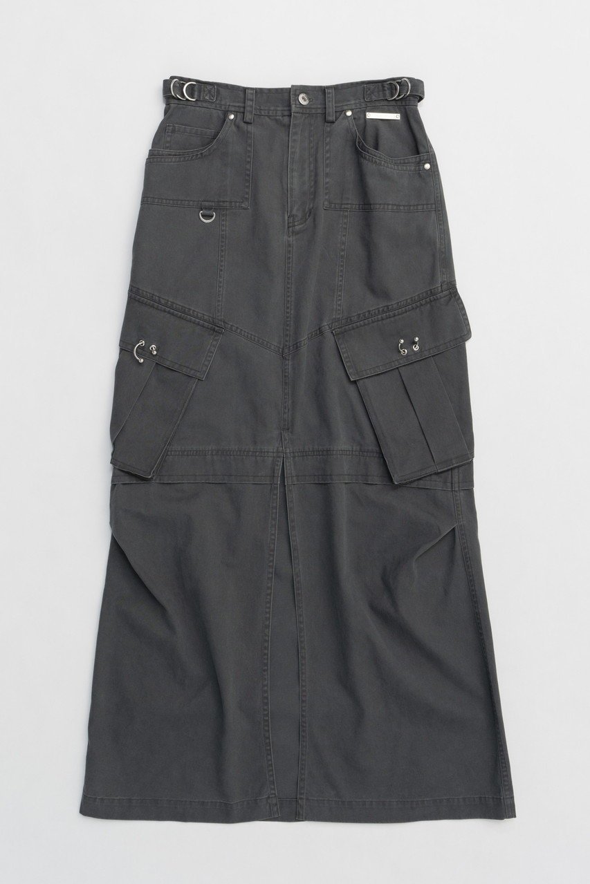【プランク プロジェクト/PRANK PROJECT】のウォッシュドカーゴポケットマキシスカート / Washed Cargo Pocket Maxi Skirt 人気、トレンドファッション・服の通販 founy(ファニー) 　ファッション　Fashion　レディースファッション　Fashion for Women　スカート　Skirts　ロングスカート　Long Skirts / Maxi & Midi Skirts　おすすめ　Recommended / Our Picks　ツイル　Twist, Twisted Detail　ポケット　Pocket, Pocket Detail　ロング　Long, Long-Length　ヴィンテージ　Vintage Style　 other-1|ID: prp329100004316429 ipo3291000000032826417