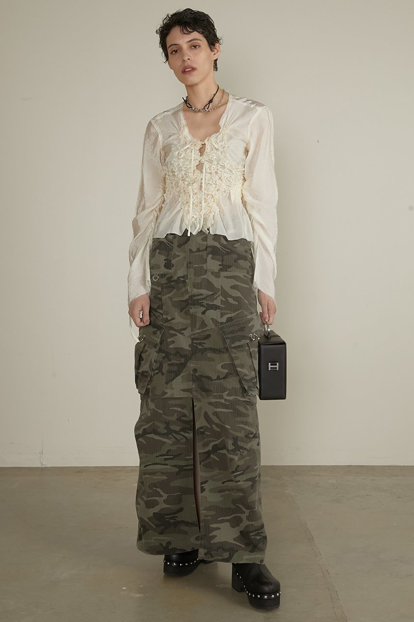 【プランク プロジェクト/PRANK PROJECT】のウォッシュドカーゴポケットマキシスカート / Washed Cargo Pocket Maxi Skirt 人気、トレンドファッション・服の通販 founy(ファニー) 　ファッション　Fashion　レディースファッション　Fashion for Women　スカート　Skirts　ロングスカート　Long Skirts / Maxi & Midi Skirts　おすすめ　Recommended / Our Picks　ツイル　Twist, Twisted Detail　ポケット　Pocket, Pocket Detail　ロング　Long, Long-Length　ヴィンテージ　Vintage Style　other-7|ID: prp329100004316429 ipo3291000000032826425