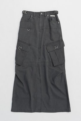 【プランク プロジェクト/PRANK PROJECT】のウォッシュドカーゴポケットマキシスカート / Washed Cargo Pocket Maxi Skirt 人気、トレンドファッション・服の通販 founy(ファニー) ファッション Fashion レディースファッション Fashion for Women スカート Skirts ロングスカート Long Skirts / Maxi & Midi Skirts おすすめ Recommended / Our Picks ツイル Twist, Twisted Detail ポケット Pocket, Pocket Detail ロング Long, Long-Length ヴィンテージ Vintage Style |ID:prp329100004316429
