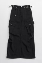 【プランク プロジェクト/PRANK PROJECT】のカーゴポケットマキシスカート / Cargo Pocket Maxi Skirt BLK(ブラック)|ID:prp329100004316430