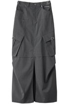 【プランク プロジェクト/PRANK PROJECT】のカーゴポケットマキシスカート / Cargo Pocket Maxi Skirt GRY(グレー)|ID: prp329100004316430 ipo3291000000032826429