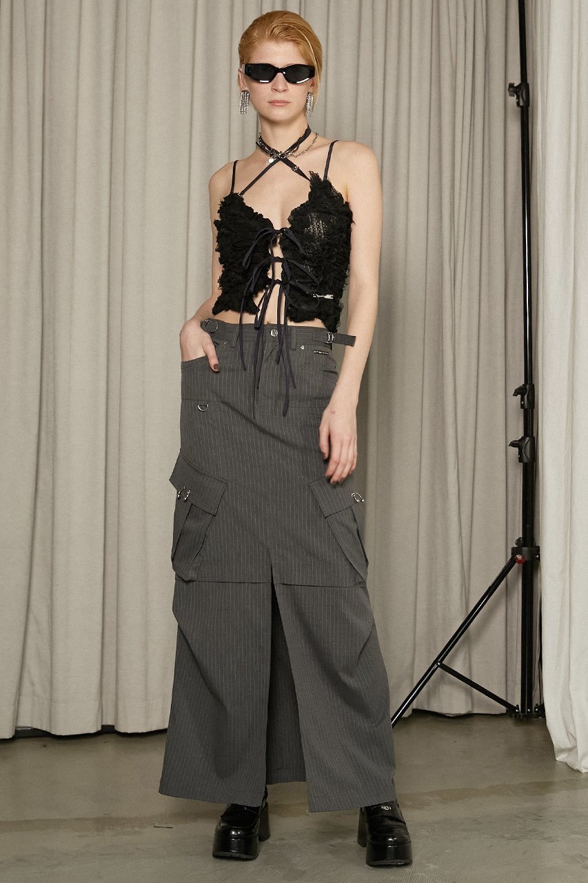 【プランク プロジェクト/PRANK PROJECT】のカーゴポケットマキシスカート / Cargo Pocket Maxi Skirt 人気、トレンドファッション・服の通販 founy(ファニー) 　ファッション　Fashion　レディースファッション　Fashion for Women　スカート　Skirts　ロングスカート　Long Skirts / Maxi & Midi Skirts　おすすめ　Recommended / Our Picks　ストライプ　Stripe, Striped Pattern　ストレッチ　Stretch, Stretchy Fabric　スポーティ　Sporty, Casual Athletic　ポケット　Pocket, Pocket Detail　ロング　Long, Long-Length　other-6|ID: prp329100004316430 ipo3291000000032826434