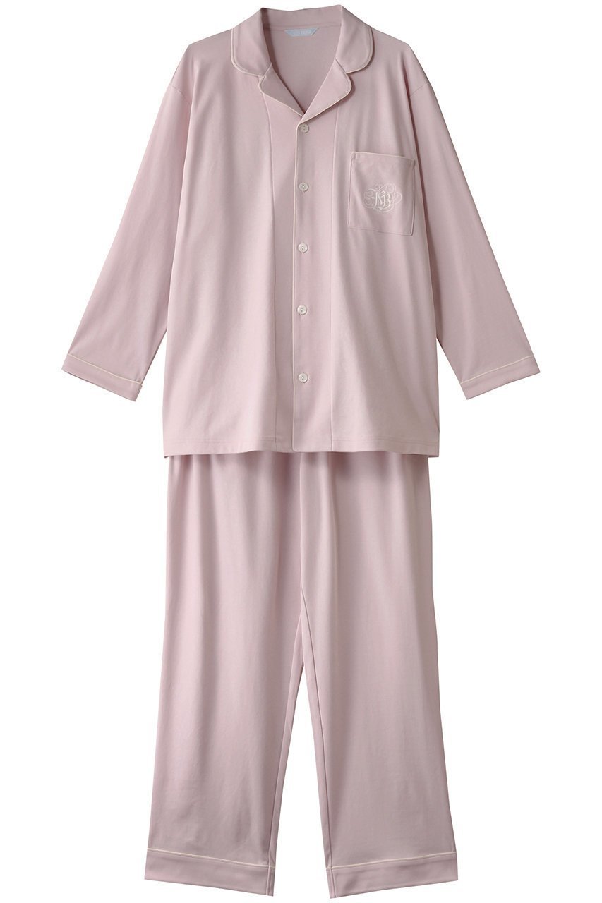 【キッドブルー/KID BLUE】の25グレイスフルコットンパジャマ インテリア・キッズ・メンズ・レディースファッション・服の通販 founy(ファニー) 　ファッション　Fashion　レディースファッション　Fashion for Women　トップス・カットソー　Cut & Sew Tops　なめらか　Smooth, Silky Texture　パイピング　Piping, Trim Design　パジャマ　Pajamas, Sleepwear　エレガント 上品　Elegant　人気　Popular, Best Seller　再入荷　Restock / Back in Stock　定番　Standard, Basic Item　ピンク|ID: prp329100004316446 ipo3291000000034705561