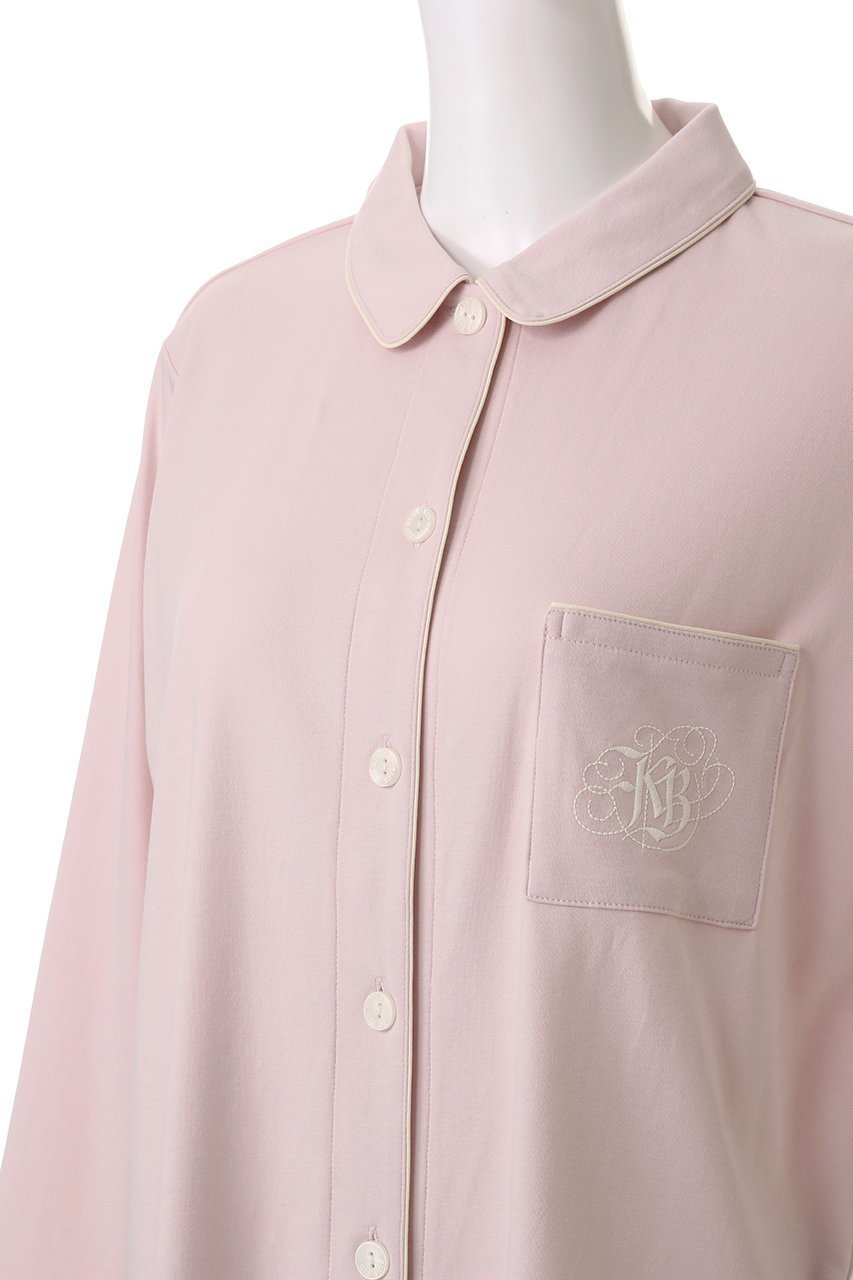 【キッドブルー/KID BLUE】の25グレイスフルコットンナイティ 人気、トレンドファッション・服の通販 founy(ファニー) 　ファッション　Fashion　レディースファッション　Fashion for Women　トップス・カットソー　Cut & Sew Tops　なめらか　Smooth, Silky Texture　パイピング　Piping, Trim Design　パジャマ　Pajamas, Sleepwear　ロング　Long, Long-Length　エレガント 上品　Elegant　再入荷　Restock / Back in Stock　other-5|ID: prp329100004316447 ipo3291000000034756795