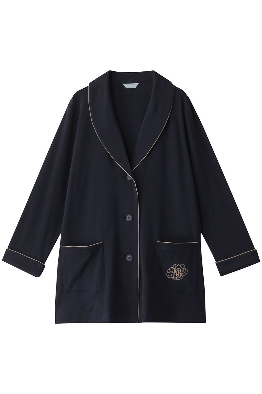 【キッドブルー/KID BLUE】の25グレイスフルコットンガウン インテリア・キッズ・メンズ・レディースファッション・服の通販 founy(ファニー) 　ファッション　Fashion　レディースファッション　Fashion for Women　トップス・カットソー　Cut & Sew Tops　ガウン　Gown, Robe　ショール　Shawl, Wrap　パジャマ　Pajamas, Sleepwear　エレガント 上品　Elegant　人気　Popular, Best Seller　再入荷　Restock / Back in Stock　ネイビー|ID: prp329100004316448 ipo3291000000035116457