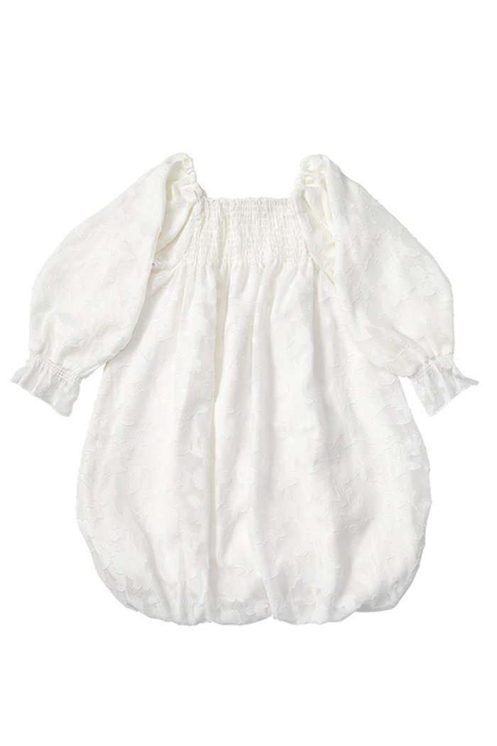 【マールマール/MARLMARL / KIDS】の【Kids】pompadour dress インテリア・キッズ・メンズ・レディースファッション・服の通販 founy(ファニー) https://founy.com/ ファッション Fashion キッズファッション KIDS ワンピース Dress/Kids シャーリング Shirring ジャカード Jacquard スリーブ Sleeve ドレス Dress バルーン Balloon レース Race おすすめ Recommend |ID: prp329100004316463 ipo3291000000029937881