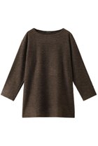 【ミズイロ インド/mizuiro ind】のシャギークルーネックロングTシャツ ベージュ|ID: prp329100004317015 ipo3291000000029940204