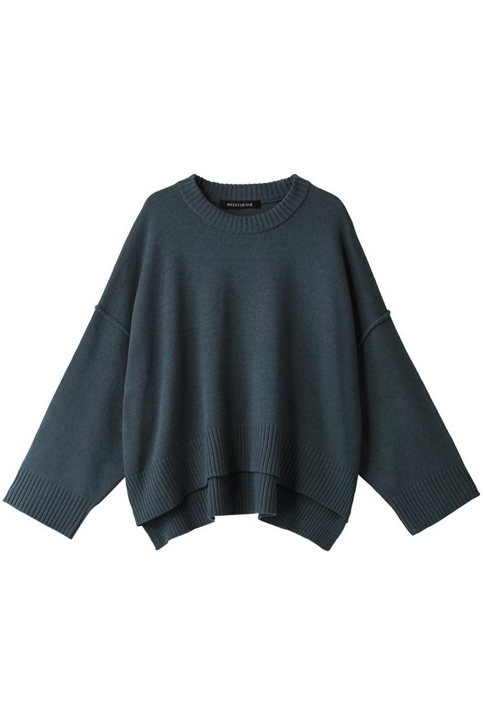 【ミズイロ インド/mizuiro ind】のcrew neck wide P/O プルオーバー インテリア・キッズ・メンズ・レディースファッション・服の通販 founy(ファニー) https://founy.com/ ファッション Fashion レディースファッション WOMEN トップス・カットソー Tops/Tshirt ニット Knit Tops プルオーバー Pullover シンプル Simple スリット Slit トレンド Trend ドレープ Drape ベーシック Basic |ID: prp329100004318619 ipo3291000000029958052