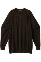 【ミズイロ インド/mizuiro ind】のcrew neck gather shoulder tunic チュニック ブラウン|ID: prp329100004318697 ipo3291000000029958757