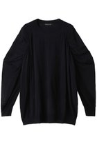 【ミズイロ インド/mizuiro ind】のcrew neck gather shoulder tunic チュニック ネイビー|ID: prp329100004318697 ipo3291000000029958758