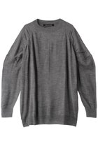 【ミズイロ インド/mizuiro ind】のcrew neck gather shoulder tunic チュニック グレー|ID: prp329100004318697 ipo3291000000029958759