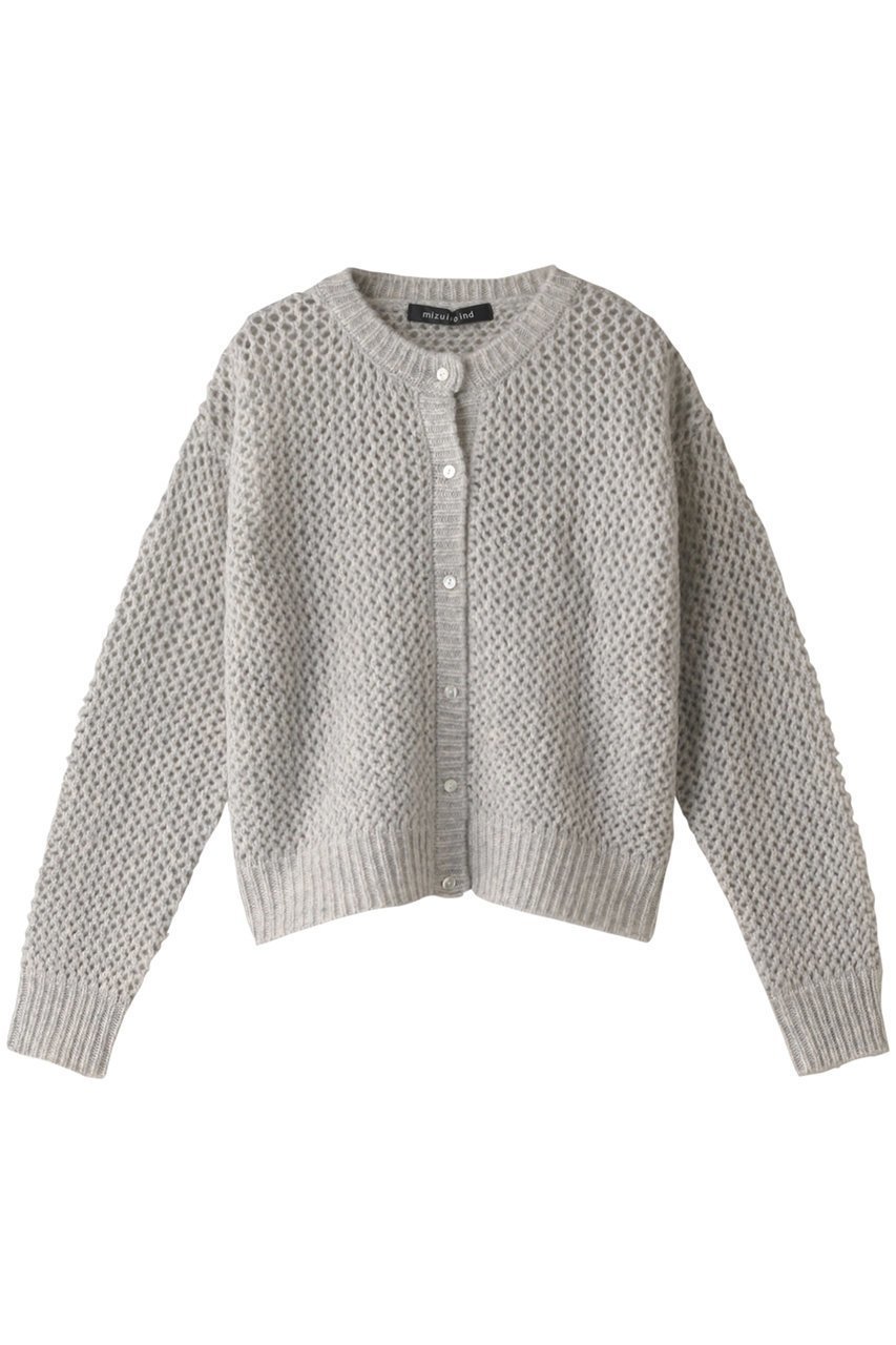 【ミズイロ インド/mizuiro ind】のmesh crew neck C/D カーディガン 人気、トレンドファッション・服の通販 founy(ファニー) 　ファッション　Fashion　レディースファッション　WOMEN　トップス・カットソー　Tops/Tshirt　ニット　Knit Tops　カーディガン　Cardigans　カーディガン　Cardigan　シアー　Sheer　シンプル　Simple　メッシュ　Mesh　 other-1|ID: prp329100004318702 ipo3291000000029958787