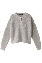 【ミズイロ インド/mizuiro ind】のmesh crew neck C/D カーディガン アイボリー|ID: prp329100004318702 ipo3291000000029958788