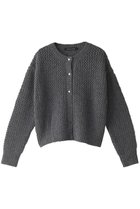 【ミズイロ インド/mizuiro ind】のmesh crew neck C/D カーディガン グレー|ID: prp329100004318702 ipo3291000000029958790