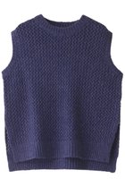 【ミズイロ インド/mizuiro ind】のmesh crew neck short vest ベスト ブルー|ID: prp329100004318703 ipo3291000000029958793