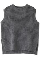 【ミズイロ インド/mizuiro ind】のmesh crew neck short vest ベスト グレー|ID: prp329100004318703 ipo3291000000029958794