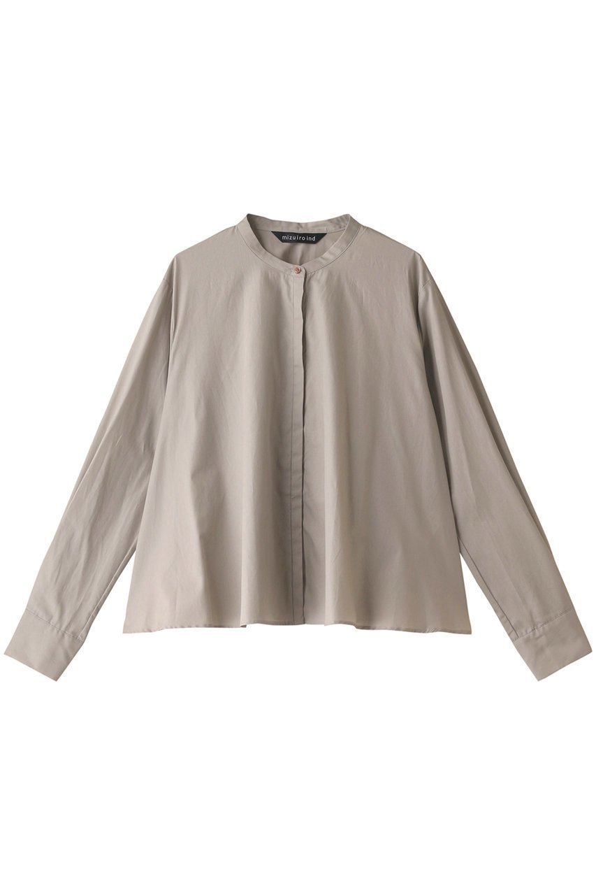 【ミズイロ インド/mizuiro ind】のstand collar flare shirt シャツ 人気、トレンドファッション・服の通販 founy(ファニー) 　ファッション　Fashion　レディースファッション　WOMEN　トップス・カットソー　Tops/Tshirt　シャツ/ブラウス　Shirts/Blouses　コンパクト　Compact　スタンド　Stand　スリーブ　Sleeve　フレア　Flare　ロング　Long　 other-1|ID: prp329100004318716 ipo3291000000029958844