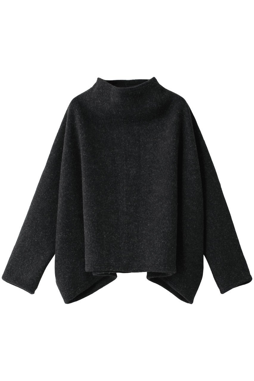 【ミズイロ インド/mizuiro ind】のbottle neck dolman wide P/O プルオーバー インテリア・キッズ・メンズ・レディースファッション・服の通販 founy(ファニー) 　ファッション　Fashion　レディースファッション　WOMEN　トップス・カットソー　Tops/Tshirt　シャツ/ブラウス　Shirts/Blouses　プルオーバー　Pullover　シンプル　Simple　スリーブ　Sleeve　ボトルネック　Bottleneck　ポンチョ　Poncho　ルーズ　Loose　ロング　Long　チャコールグレー|ID: prp329100004318722 ipo3291000000029958867