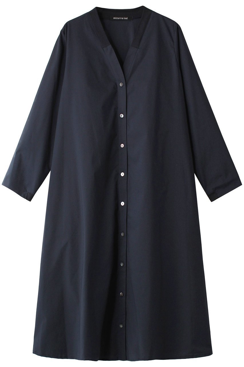 【ミズイロ インド/mizuiro ind】のV neck rib combi OP ワンピース 人気、トレンドファッション・服の通販 founy(ファニー) 　ファッション　Fashion　レディースファッション　WOMEN　ワンピース　Dress　チュニック　Tunic　スタイリッシュ　Stylish　チュニック　Tunic　ロング　Long　 other-1|ID: prp329100004318771 ipo3291000000029959083