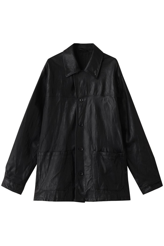 【ヨーク/YOKE / MEN】の【MEN】GOAT LEATHER CAR コート インテリア・キッズ・メンズ・レディースファッション・服の通販 founy(ファニー) https://founy.com/ ファッション Fashion メンズファッション Fashion for Men 2024年 2024 2024春夏・S/S Spring/Summer 2024 SS24 ショート Short, Short Length |ID: prp329100004318953 ipo3291000000032936621