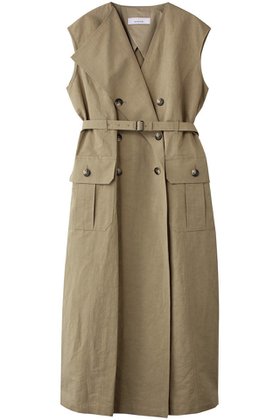 【アキラナカ/AKIRANAKA】のNatalie トレンチドレス 人気、トレンドファッション・服の通販 founy(ファニー) ファッション Fashion レディースファッション Fashion for Women ワンピース Dresses フォーマル・パーティードレス・結婚式用ドレス Elegant & Casual Dresses チュニック Tunic Tops & Dresses チュニック Tunic, Long Top トレンチ Trench, Trench Coat ドレス Dress, One-Piece ポケット Pocket, Pocket Detail マニッシュ Mannish, Boyish ロング Long, Long-Length |ID:prp329100004318956