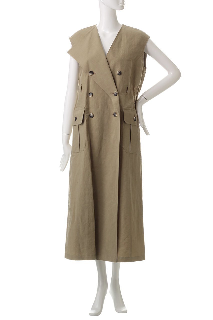 【アキラナカ/AKIRANAKA】のNatalie トレンチドレス 人気、トレンドファッション・服の通販 founy(ファニー) 　ファッション　Fashion　レディースファッション　Fashion for Women　ワンピース　Dresses　フォーマル・パーティードレス・結婚式用ドレス　Elegant & Casual Dresses　チュニック　Tunic Tops & Dresses　チュニック　Tunic, Long Top　トレンチ　Trench, Trench Coat　ドレス　Dress, One-Piece　ポケット　Pocket, Pocket Detail　マニッシュ　Mannish, Boyish　ロング　Long, Long-Length　other-6|ID: prp329100004318956 ipo3291000000033654813