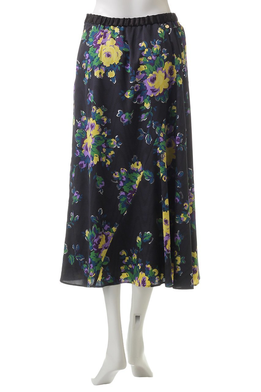 【ミュベール/MUVEIL】のローズプリントスカート 人気、トレンドファッション・服の通販 founy(ファニー) 　ファッション　Fashion　レディースファッション　Fashion for Women　スカート　Skirts　サテン　Satin, Glossy Fabric　フレア　Flare, Flared　プリント　Print, Printed Pattern　ローズ　Rose, Rose Motif　other-4|ID: prp329100004318965 ipo3291000000032826665