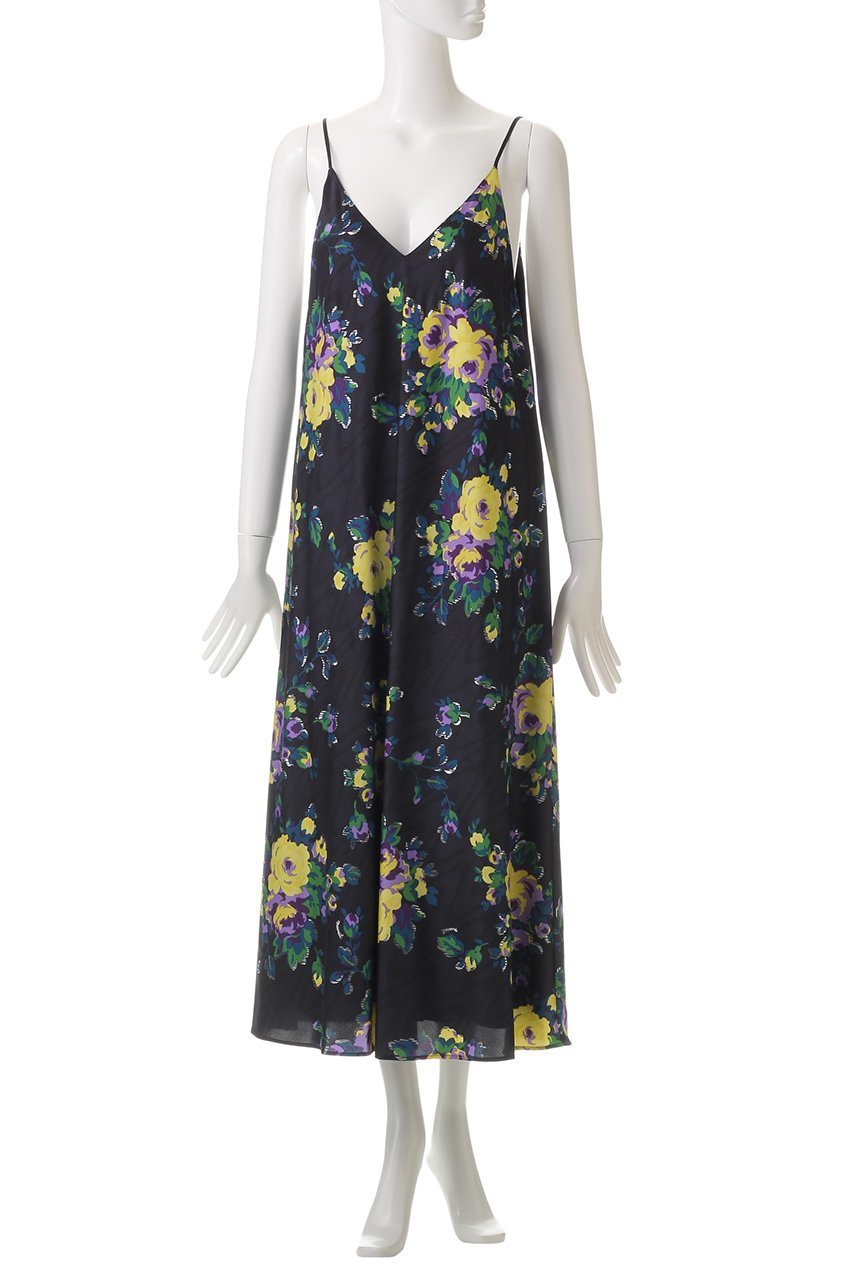 【ミュベール/MUVEIL】のローズプリントワンピース 人気、トレンドファッション・服の通販 founy(ファニー) 　ファッション　Fashion　レディースファッション　WOMEN　ワンピース　Dress　チュニック　Tunic　おすすめ　Recommend　キャミソール　Camisole　サテン　Satin　スリーブ　Sleeve　チュニック　Tunic　ドレープ　Drape　バイアス　Bias　ロング　Long　ローズ　Rose　エレガント 上品　Elegant　other-2|ID: prp329100004318966 ipo3291000000031365453