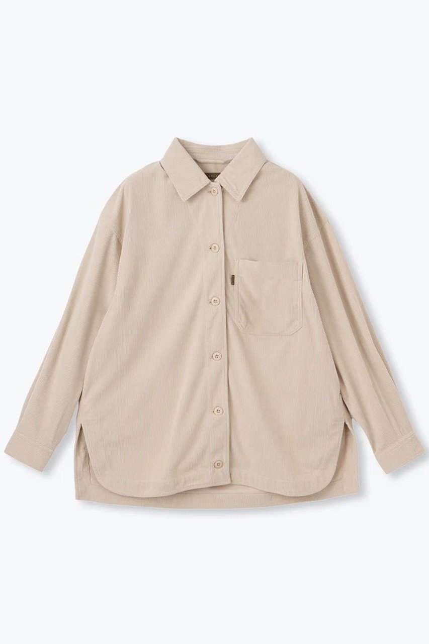 【レリル/lelill】のウォームコールワークシャツ インテリア・キッズ・メンズ・レディースファッション・服の通販 founy(ファニー) 　ファッション　Fashion　レディースファッション　WOMEN　トップス・カットソー　Tops/Tshirt　シャツ/ブラウス　Shirts/Blouses　おすすめ　Recommend　コーデュロイ　Corduroy　ストレッチ　Stretch　スリーブ　Sleeve　セットアップ　Set Up　フロント　Front　ポケット　Pocket　ロング　Long　NEW・新作・新着・新入荷　New Arrivals　オフホワイト|ID: prp329100004318967 ipo3291000000029959820