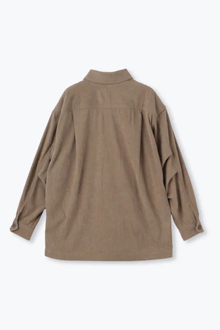 【レリル/lelill】のウォームコールワークシャツ 人気、トレンドファッション・服の通販 founy(ファニー) 　ファッション　Fashion　レディースファッション　WOMEN　トップス・カットソー　Tops/Tshirt　シャツ/ブラウス　Shirts/Blouses　おすすめ　Recommend　コーデュロイ　Corduroy　ストレッチ　Stretch　スリーブ　Sleeve　セットアップ　Set Up　フロント　Front　ポケット　Pocket　ロング　Long　other-2|ID: prp329100004318967 ipo3291000000031365457