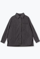 【レリル/lelill】のウォームコールワークシャツ チャコールグレー|ID: prp329100004318967 ipo3291000000032850217