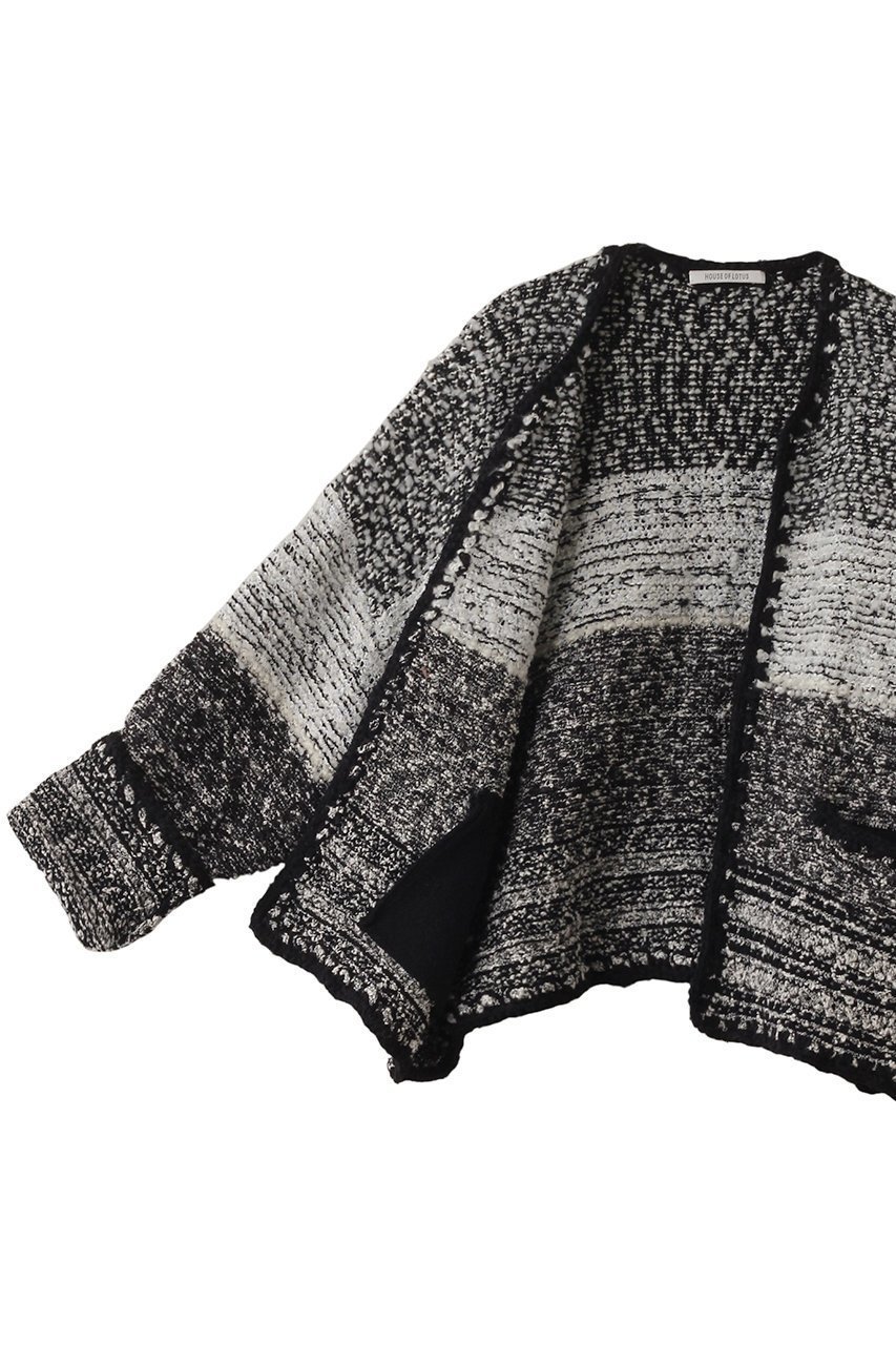 【ハウス オブ ロータス/HOUSE OF LOTUS】のマルチパターンニットジャケット 人気、トレンドファッション・服の通販 founy(ファニー) 　ファッション　Fashion　レディースファッション　Fashion for Women　アウター　Coat / Outerwear Collection　レディースジャケット・軽アウター　Jackets　おすすめ　Recommended / Our Picks　ジャケット　Jacket, Outerwear　ツイード／ツィード　Choker, Choker Necklace　デニム　Denim, Jeans Material　フォルム　Silhouette, Form　ルーズ　Loose, Oversized　エレガント 上品　Elegant　夏　Summer　other-6|ID: prp329100004318973 ipo3291000000032786549