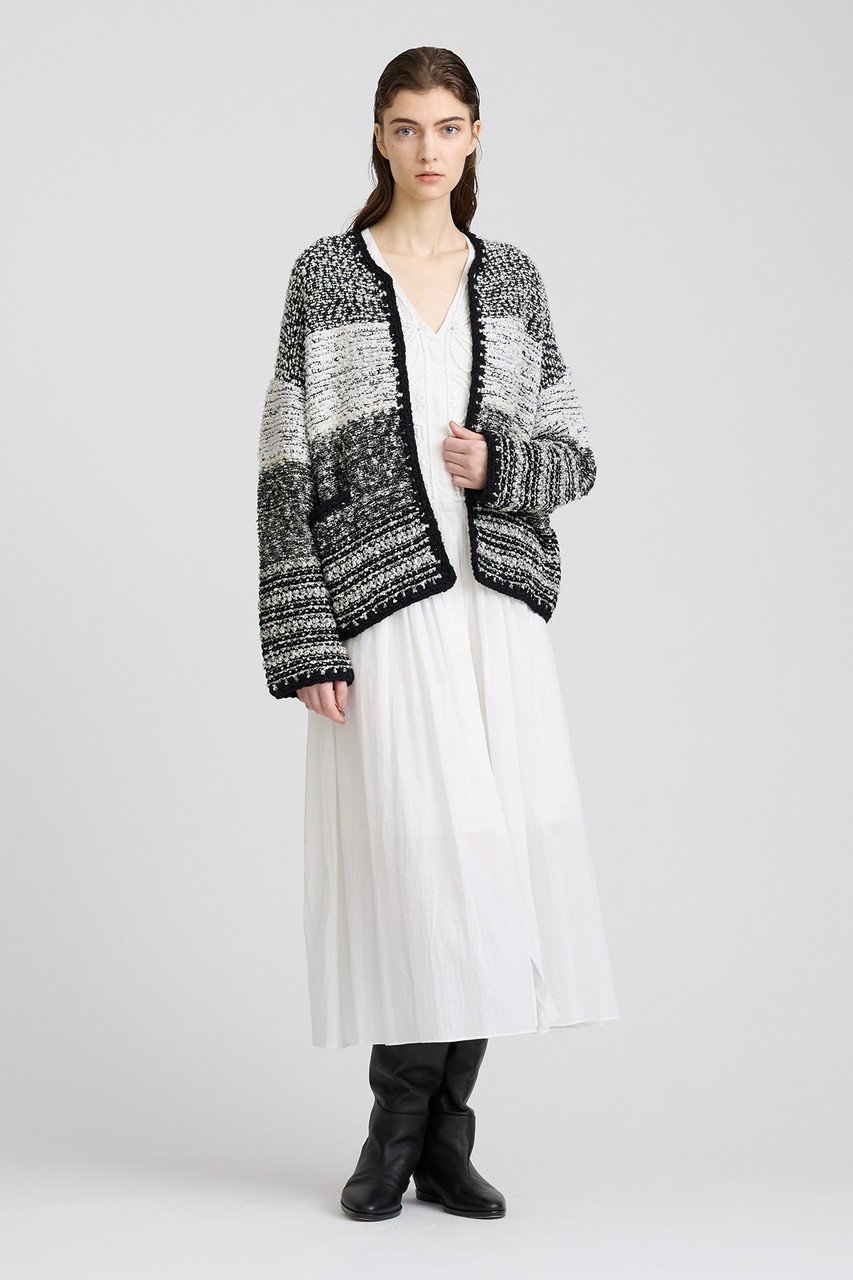 【ハウス オブ ロータス/HOUSE OF LOTUS】のマルチパターンニットジャケット 人気、トレンドファッション・服の通販 founy(ファニー) 　ファッション　Fashion　レディースファッション　Fashion for Women　アウター　Coat / Outerwear Collection　レディースジャケット・軽アウター　Jackets　おすすめ　Recommended / Our Picks　ジャケット　Jacket, Outerwear　ツイード／ツィード　Choker, Choker Necklace　デニム　Denim, Jeans Material　フォルム　Silhouette, Form　ルーズ　Loose, Oversized　エレガント 上品　Elegant　夏　Summer　other-7|ID: prp329100004318973 ipo3291000000032786552