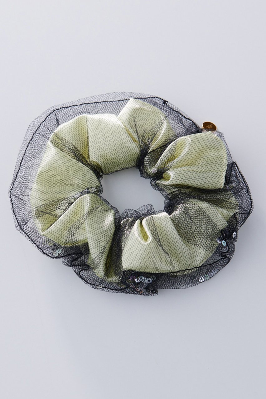 【アデルビジュー  ポップ/POP ADER bijoux】のLise spangle シュシュ インテリア・キッズ・メンズ・レディースファッション・服の通販 founy(ファニー) 　ファッション　Fashion　レディースファッション　Fashion for Women　シュシュ&ヘアアクセ/ヘアアレンジ　Scrunchies & Hair Accessories　アクセサリー　Fashion Accessories　スパンコール　Sequins, Sequin Embellishment　チュール　Tulip, Tulip Motif　モチーフ　Motif, Design Theme　イエロー×ブラック|ID: prp329100004318981 ipo3291000000035744725