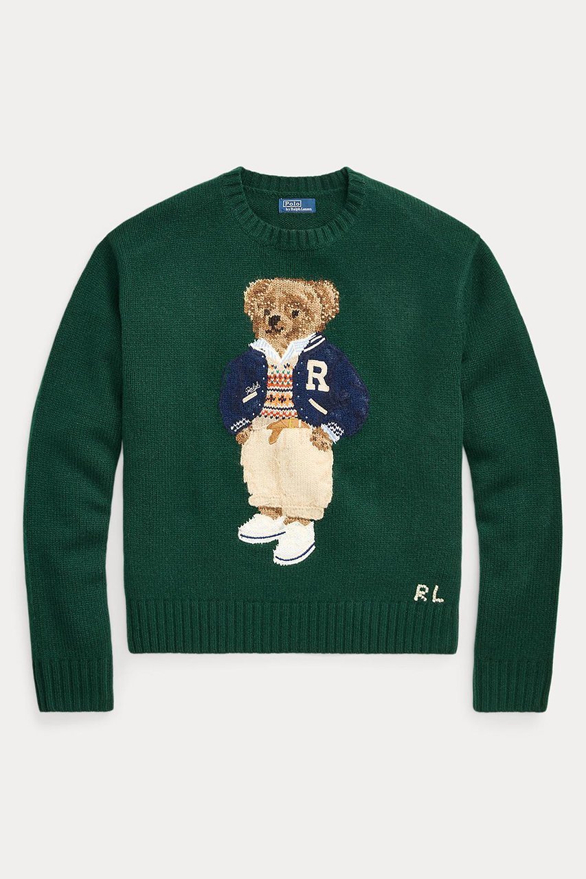 【ラルフローレン/RALPH LAUREN】の【POLO RALPH LAUREN】POLO ベア ウールカシミヤ セーター インテリア・キッズ・メンズ・レディースファッション・服の通販 founy(ファニー) 　ファッション　Fashion　レディースファッション　WOMEN　トップス・カットソー　Tops/Tshirt　ニット　Knit Tops　プルオーバー　Pullover　カシミヤ　Cashmere　セーター　Sweater　A/W・秋冬　Aw・Autumn/Winter・Fw・Fall-Winter　グリーン|ID: prp329100004320244 ipo3291000000029973125
