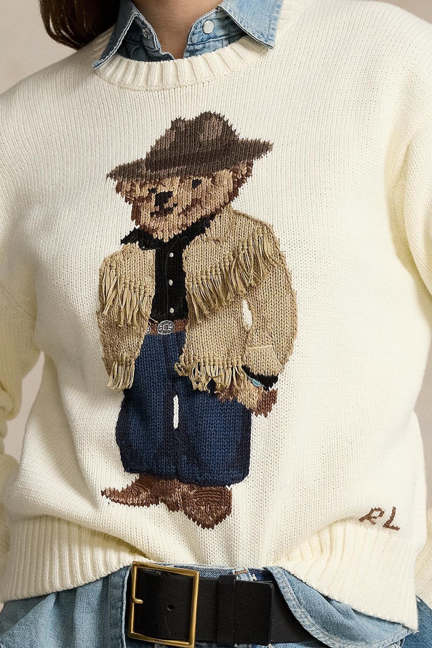 【ラルフローレン/RALPH LAUREN】の【POLO RALPH LAUREN】POLO ベア コットン クルーネック セーター 人気、トレンドファッション・服の通販 founy(ファニー) 　ファッション　Fashion　レディースファッション　WOMEN　トップス・カットソー　Tops/Tshirt　ニット　Knit Tops　プルオーバー　Pullover　おすすめ　Recommend　ウエスタン　Western　セーター　Sweater　other-3|ID: prp329100004320245 ipo3291000000031364713
