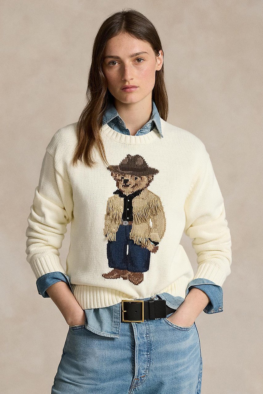 【ラルフローレン/RALPH LAUREN】の【POLO RALPH LAUREN】POLO ベア コットン クルーネック セーター 人気、トレンドファッション・服の通販 founy(ファニー) 　ファッション　Fashion　レディースファッション　WOMEN　トップス・カットソー　Tops/Tshirt　ニット　Knit Tops　プルオーバー　Pullover　おすすめ　Recommend　ウエスタン　Western　セーター　Sweater　other-6|ID: prp329100004320245 ipo3291000000031364716