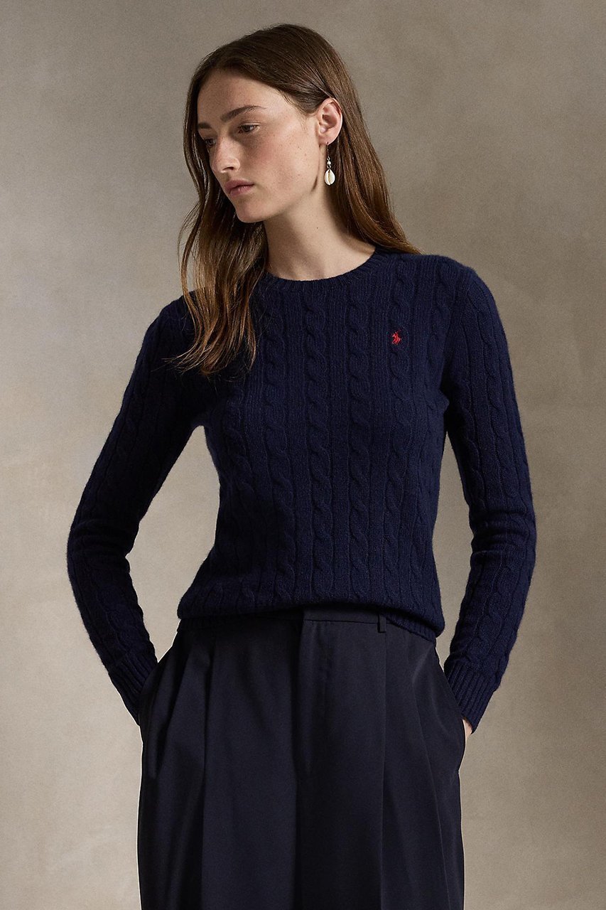 【ラルフローレン/RALPH LAUREN】の【POLO RALPH LAUREN】ケーブルニット ウールカシミヤ セーター 人気、トレンドファッション・服の通販 founy(ファニー) 　ファッション　Fashion　レディースファッション　WOMEN　トップス・カットソー　Tops/Tshirt　ニット　Knit Tops　プルオーバー　Pullover　カシミヤ　Cashmere　スリム　Slim　セーター　Sweater　other-5|ID: prp329100004320247 ipo3291000000031364720