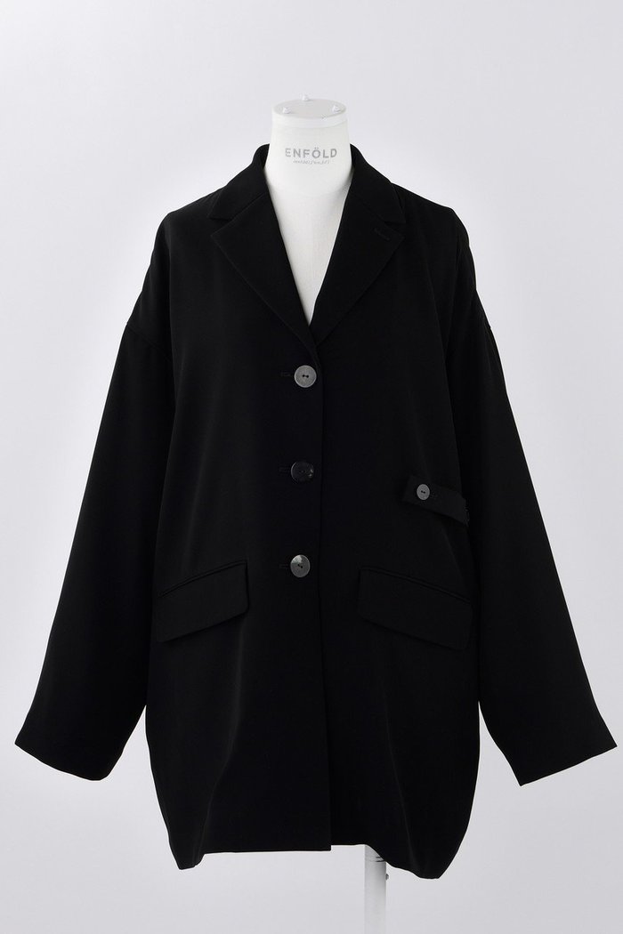 【エンフォルド/ENFOLD】のPEツイル ノッチドカラー JK/ジャケット インテリア・キッズ・メンズ・レディースファッション・服の通販 founy(ファニー) https://founy.com/ ファッション Fashion レディースファッション WOMEN アウター Coat Outerwear ジャケット Jackets クラシック Classic コンパクト Compact ジャケット Jacket ツイル Twill リラックス Relax ワイド Wide |ID: prp329100004320249 ipo3291000000029973143