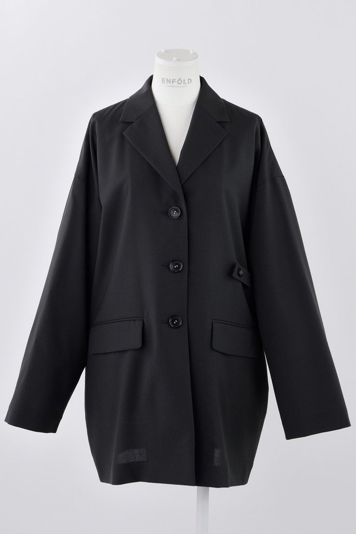 【エンフォルド/ENFOLD】のハイツイストWO ノッチドカラー JK/ジャケット インテリア・キッズ・メンズ・レディースファッション・服の通販 founy(ファニー) https://founy.com/ ファッション Fashion レディースファッション Fashion for Women アウター Coat / Outerwear Collection レディースジャケット・軽アウター Jackets クラシック Classic, Timeless Style コンパクト Compact, Small Size ジャケット Jacket, Outerwear ツイスト Tweed, Tweed Fabric リラックス Relax, Relaxed Fit ワイド Wide, Wide Fit |ID: prp329100004320259 ipo3291000000036061459