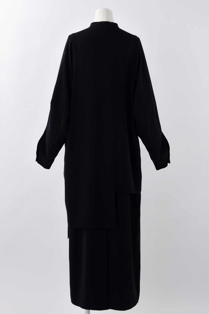 【エンフォルド/ENFOLD】のPEツイル curtain hem DRS/ドレス・ワンピース 人気、トレンドファッション・服の通販 founy(ファニー) 　ファッション　Fashion　レディースファッション　Fashion for Women　ワンピース　Dresses　フォーマル・パーティードレス・結婚式用ドレス　Elegant & Casual Dresses　チュニック　Tunic Tops & Dresses　アシンメトリー　Asymmetrical Style　エレガント 上品　Elegant　チュニック　Tunic, Long Top　ツイル　Twist, Twisted Detail　ドレス　Dress, One-Piece　バランス　Balance, Style Balance　ロング　Long, Long-Length　other-3|ID: prp329100004320263 ipo3291000000032885440