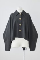 【エンフォルド/ENFOLD】のカラーBOXカーディガン チャコールグレー|ID: prp329100004320271 ipo3291000000036513018