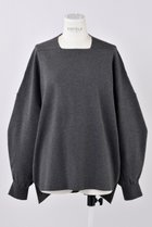 【エンフォルド/ENFOLD】のスクエアN/C BOX PO/プルオーバー チャコールグレー|ID: prp329100004320272 ipo3291000000036398460