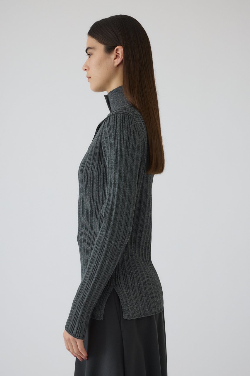 【リムアーク/RIM.ARK】のOpen collar rib knit tops/トップス 人気、トレンドファッション・服の通販 founy(ファニー) ファッション Fashion レディースファッション Fashion for Women トップス・カットソー Cut & Sew Tops ニット Knit Tops & Sweaters カジュアルプルオーバー・ニットトップス Pullovers & Knit Tops / Casual Pullovers フロント Front, Front Design ベーシック Basic, Essential other-3|ID: prp329100004320285 ipo3291000000032919325