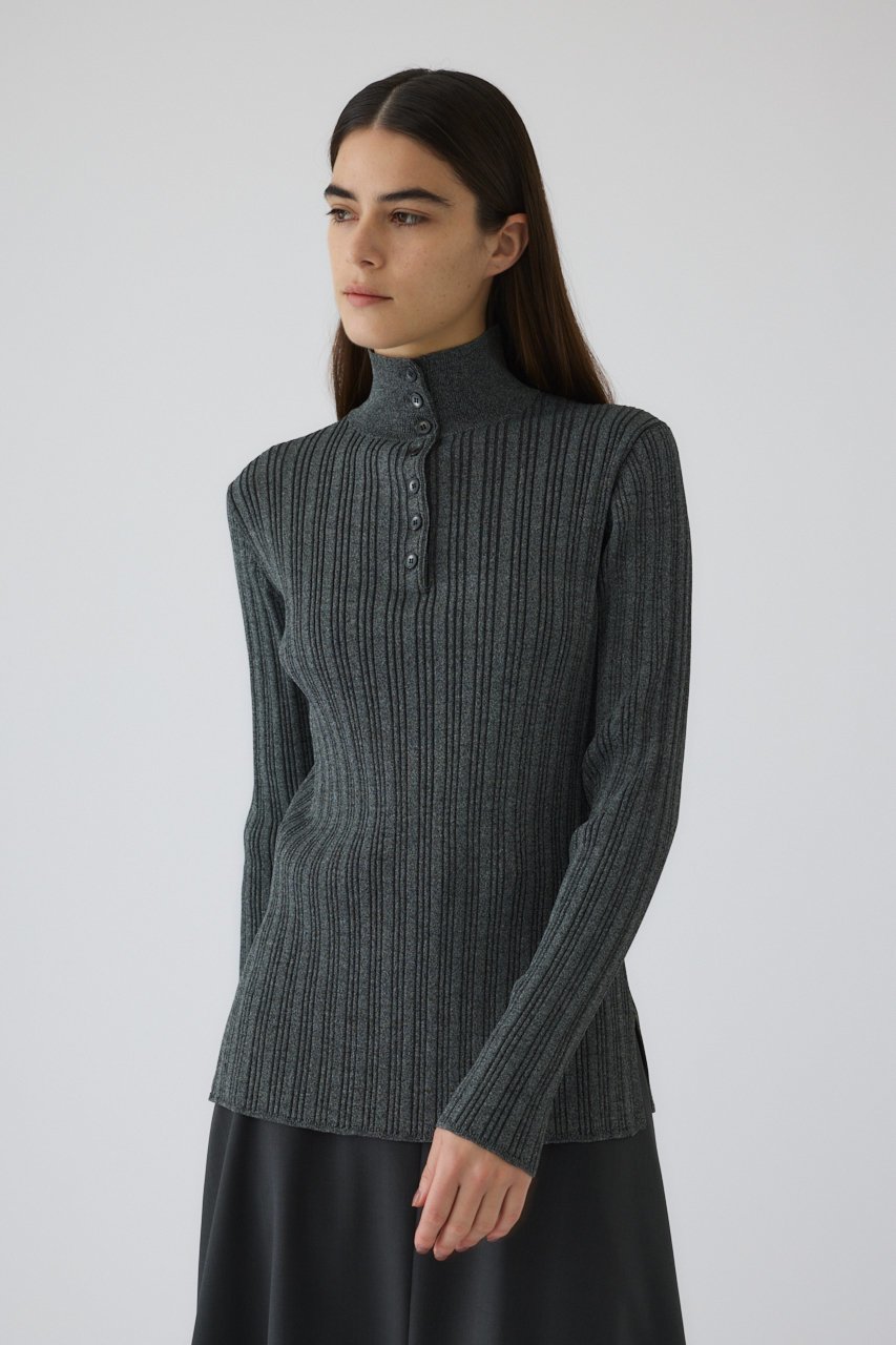 【リムアーク/RIM.ARK】のOpen collar rib knit tops/トップス 人気、トレンドファッション・服の通販 founy(ファニー) ファッション Fashion レディースファッション Fashion for Women トップス・カットソー Cut & Sew Tops ニット Knit Tops & Sweaters カジュアルプルオーバー・ニットトップス Pullovers & Knit Tops / Casual Pullovers フロント Front, Front Design ベーシック Basic, Essential other-7|ID: prp329100004320285 ipo3291000000032919361