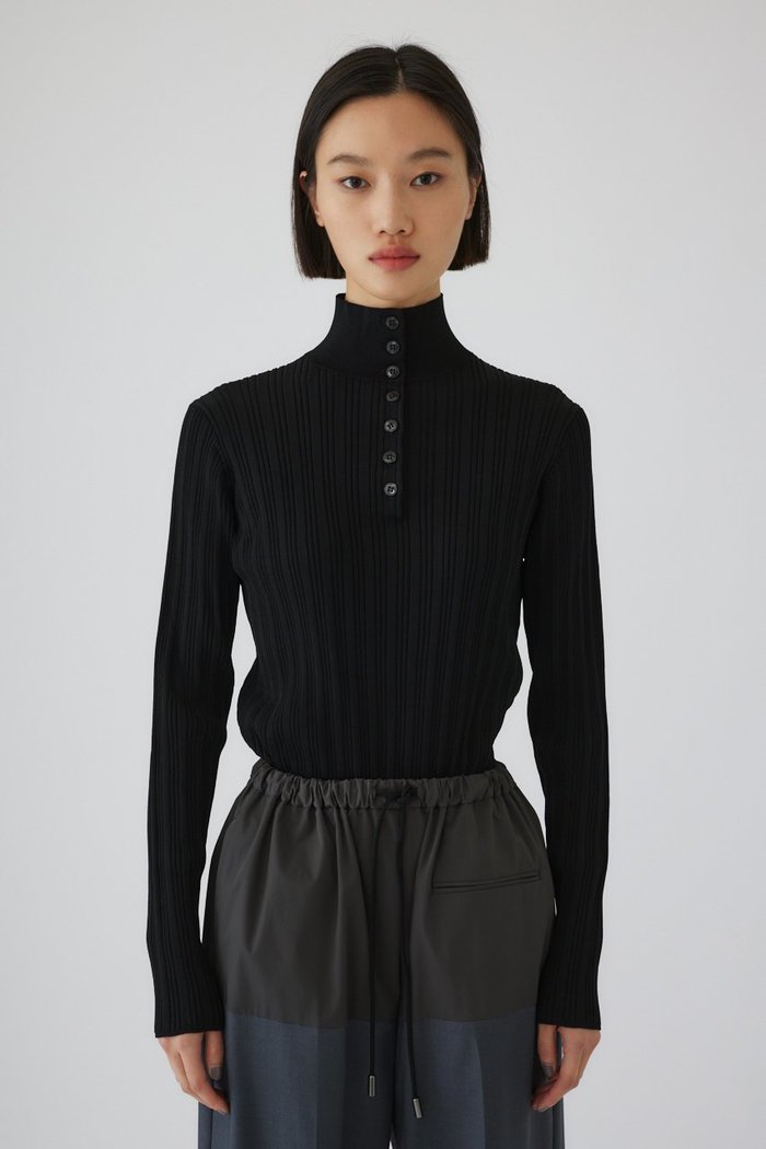 【リムアーク/RIM.ARK】のOpen collar rib knit tops/トップス インテリア・キッズ・メンズ・レディースファッション・服の通販 founy(ファウニー) https://founy.com/ ファッション Fashion レディースファッション Fashion for Women トップス・カットソー Cut & Sew Tops ニット Knit Tops & Sweaters カジュアルプルオーバー・ニットトップス Pullovers & Knit Tops / Casual Pullovers フロント Front, Front Design ベーシック Basic, Essential |ID: prp329100004320285 ipo3291000000036759441