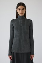 【リムアーク/RIM.ARK】のOpen collar rib knit tops/トップス グレー|ID: prp329100004320285 ipo3291000000036759445