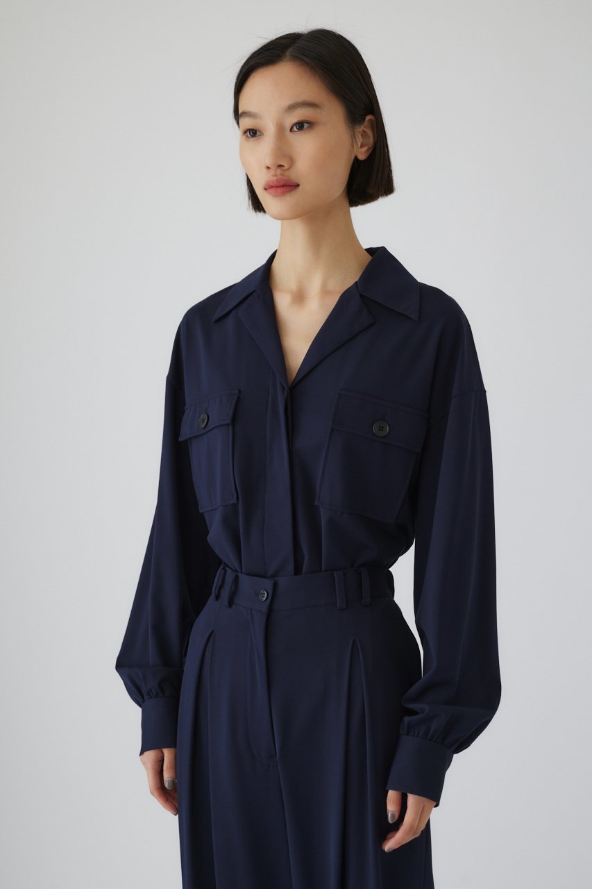 【リムアーク/RIM.ARK】のRelax jersey SH/シャツ 人気、トレンドファッション・服の通販 founy(ファニー) 　ファッション　Fashion　レディースファッション　WOMEN　トップス・カットソー　Tops/Tshirt　シャツ/ブラウス　Shirts/Blouses　ジャージー　Jersey　スタイリッシュ　Stylish　スリーブ　Sleeve　セットアップ　Set Up　バランス　Balance　ポケット　Pocket　ラウンド　Round　リラックス　Relax　ロング　Long　other-2|ID: prp329100004320287 ipo3291000000032377080